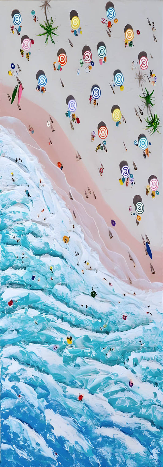 Bufanda de diseño de seda modal abstracta