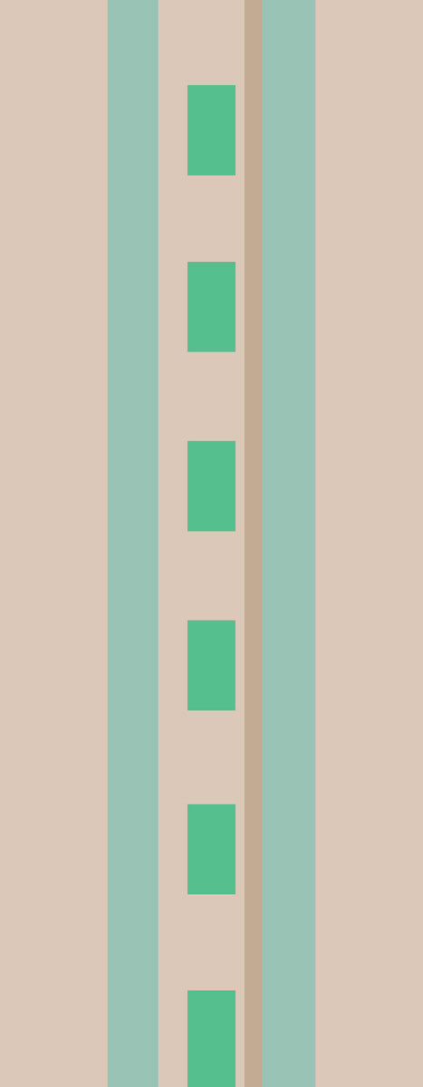 Linear Track Minimalist Pure Silk Scarf