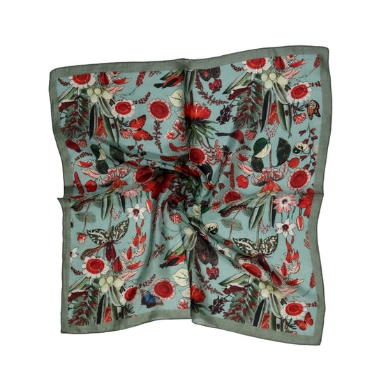 Australian Coastal Pure Silk Square Scarf