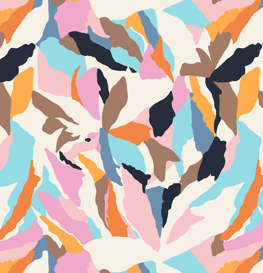 Abstract Pure Silk Square Scarf