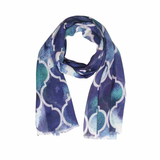 Geometric Cotton Modal Designer Scarf