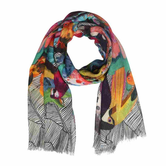 Animal Print Cotton Modal Designer Scarf
