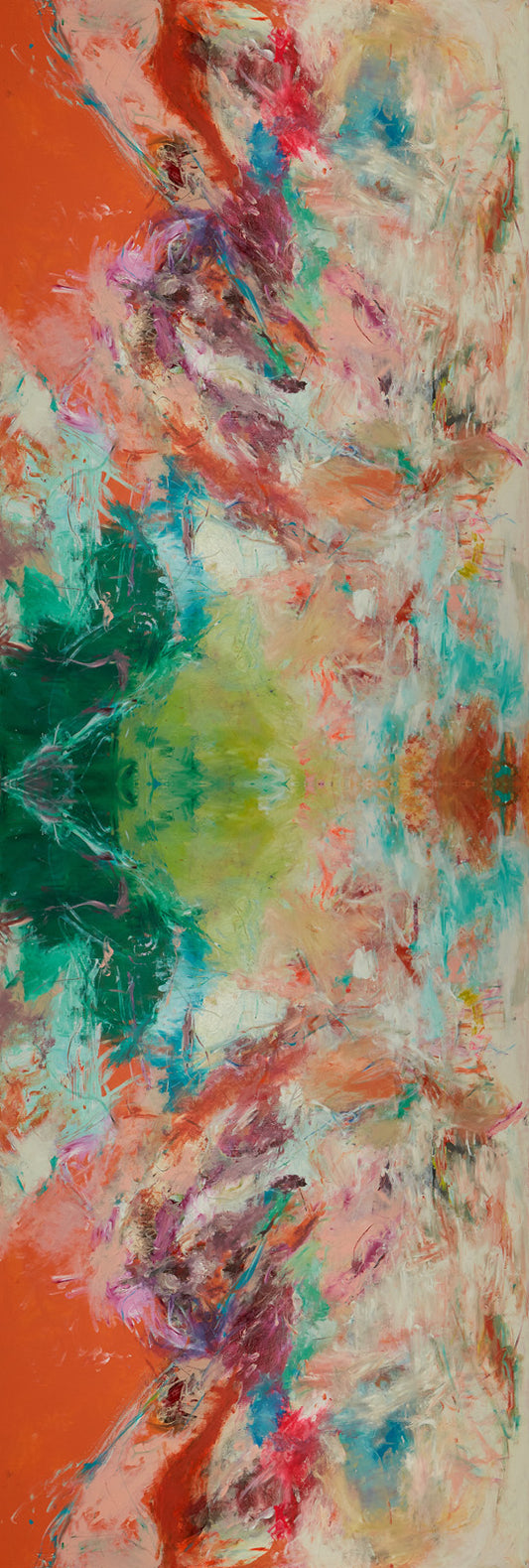 Modal Silk Scarf – Sunset Mirage Abstract Print