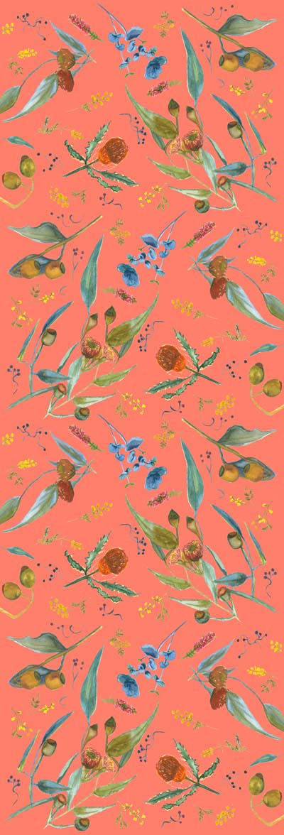 Floral Print Cotton Modal Designer Scarf