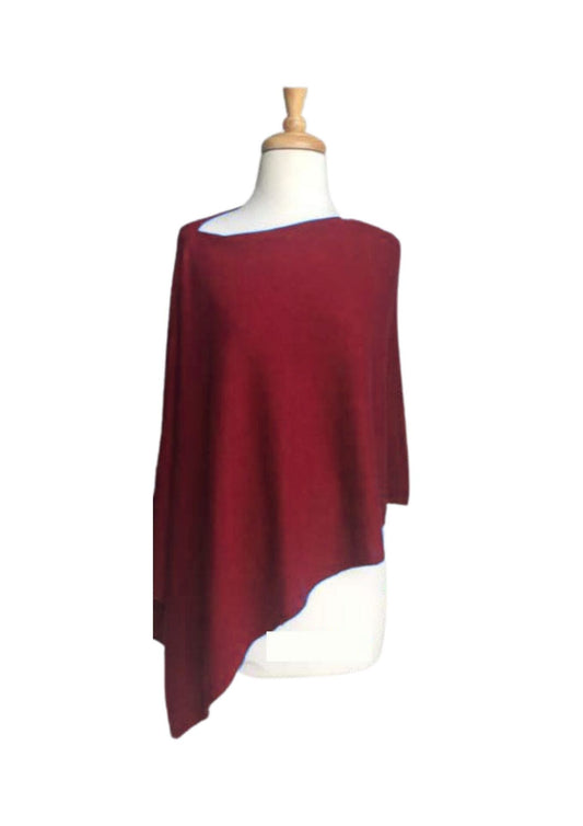 Wool Poncho (RED)