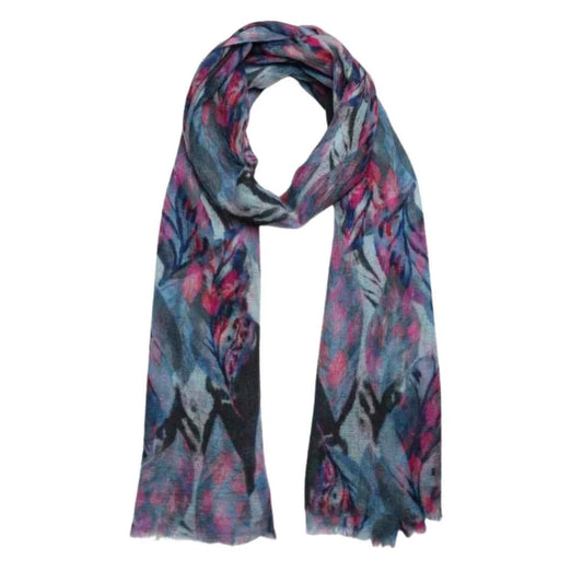 Floral Print Modal Silk Designer Scarf