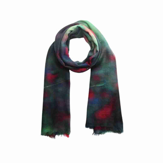 Floral Fine Merino Silk Designer Scarf