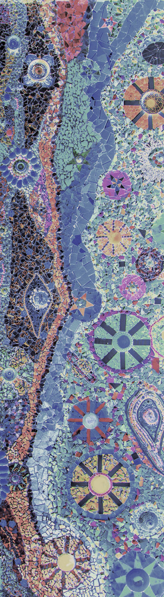 Abstract Print Merino Silk Designer Scarf