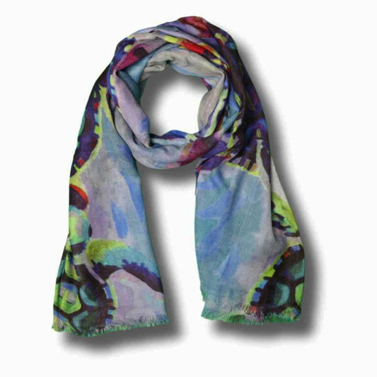 Animal Merino Silk Designer Scarf