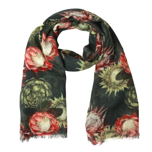 Bufanda de diseño de seda merino de la costa australiana