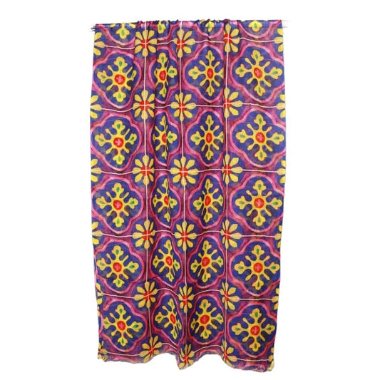 Geometrical Merino Silk Designer Scarf