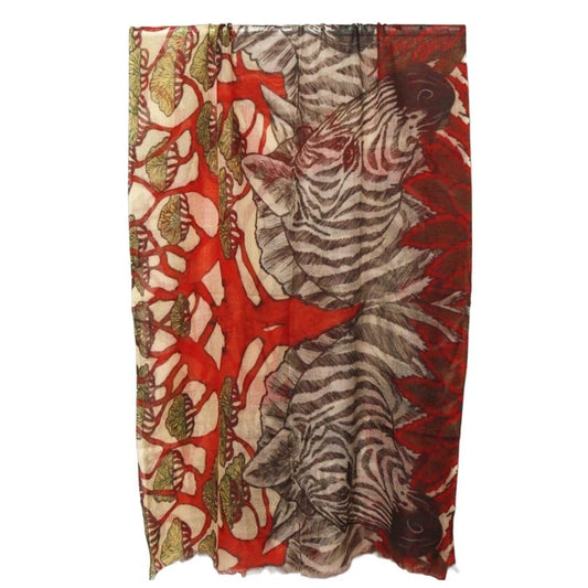 Animal Merino Silk Designer Scarf