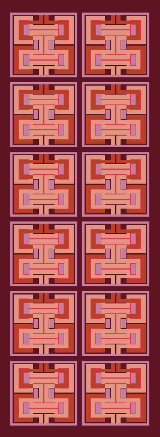 Geometrical Merino Silk Designer Scarf