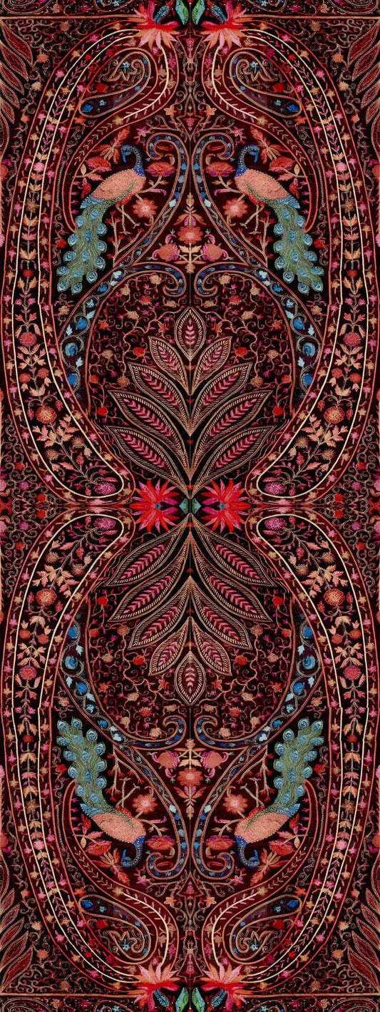 Paisleys Geometric Art Pure Silk Designer Scarf