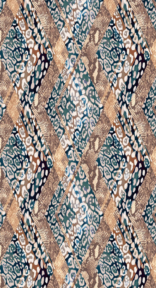 Serpent Weave Merino Wool Scarf – Textured Winter Designer Scarf