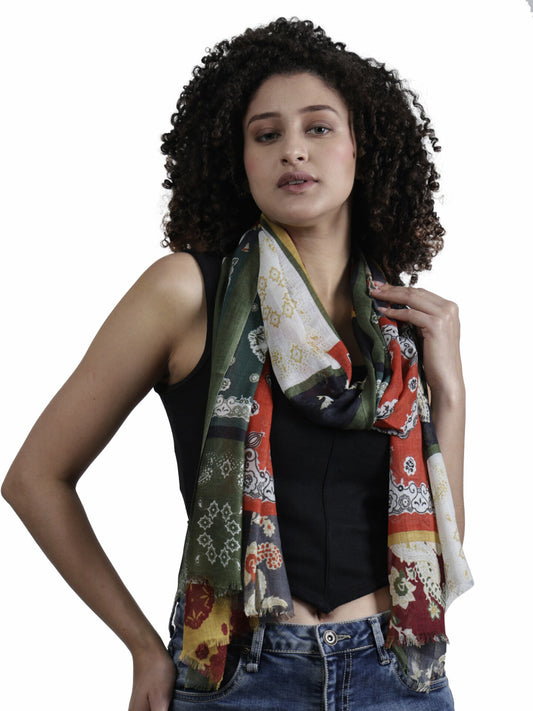 Geometrical Modal Silk Designer Scarf