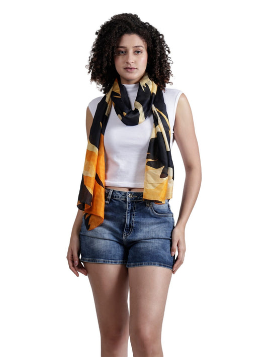 Flames Abstract Pure Silk Designer Scarf