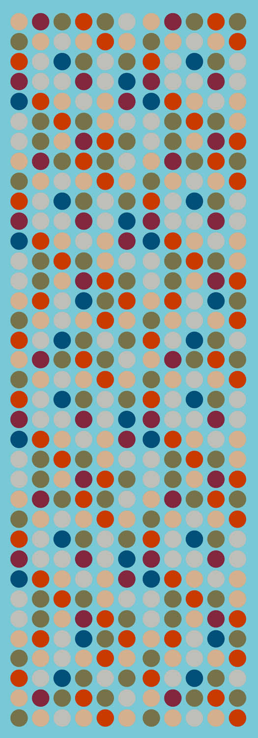 Geometrical Dots Print Merino Silk Designer Scarf