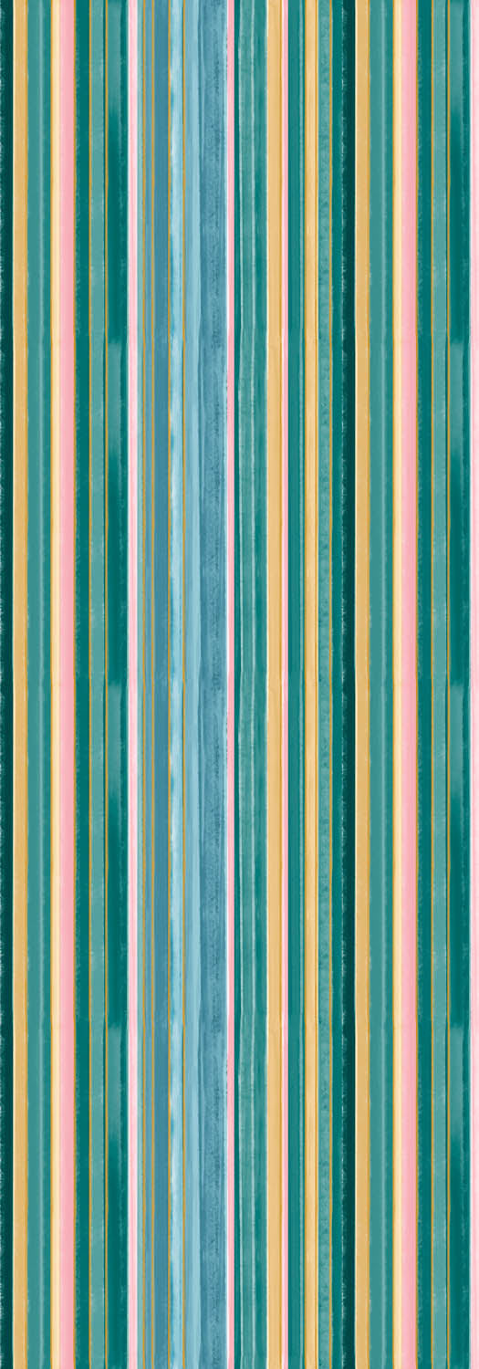 Vertical Stripes Pattern Print Merino Silk Designer Scarf