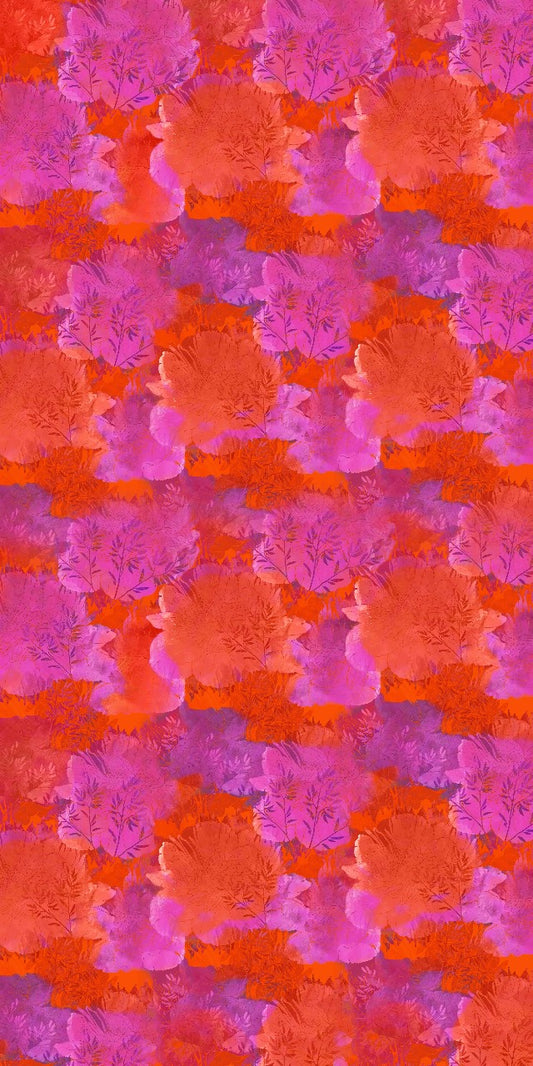 Floral Merino Wool Travel Cape