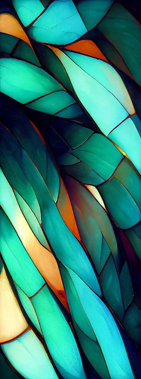 Abstract Viscose Crepe Long Kaftan Dress