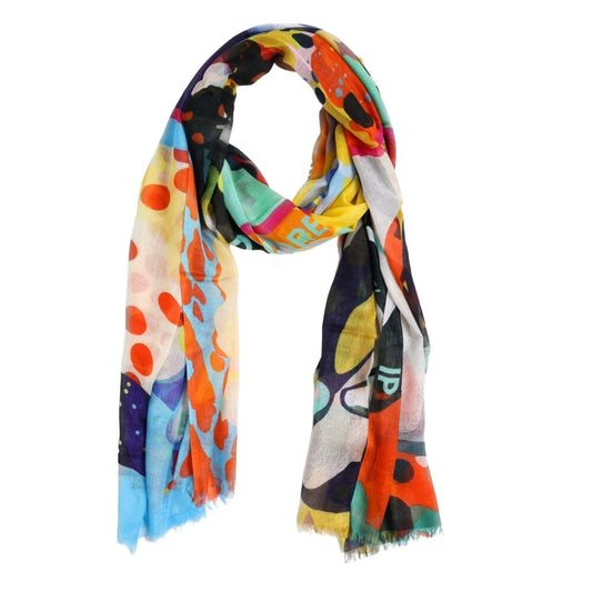 Abstract Modal Silk Designer Scarf