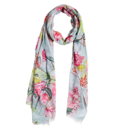 Floral Modal Silk Designer Scarf