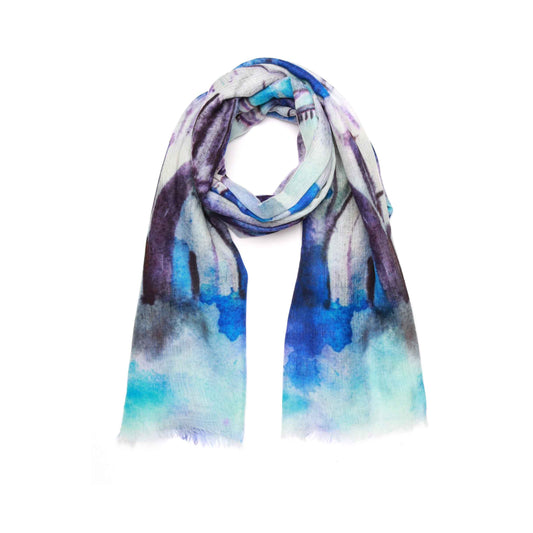 Architecture Fine Merino Silk Designer Scarf