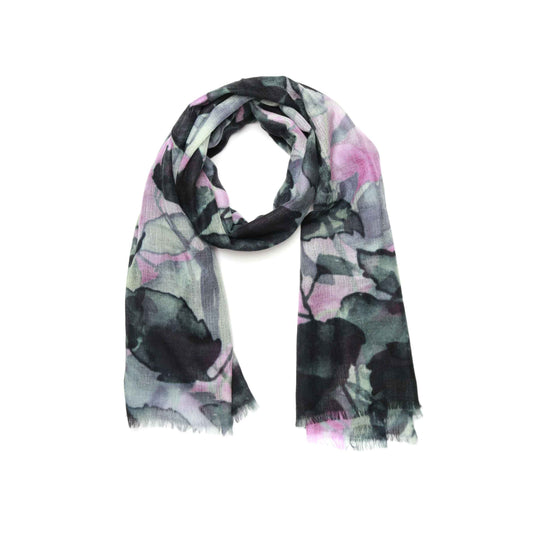 Tropical Fine Merino Silk Designer Scarf