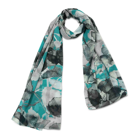 Tropical Cotton Voile Designer Scarf