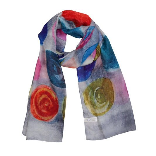 Geometrical Pure Silk Designer Scarf