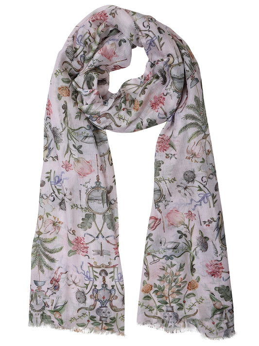 Floral Modal Silk Designer Scarf