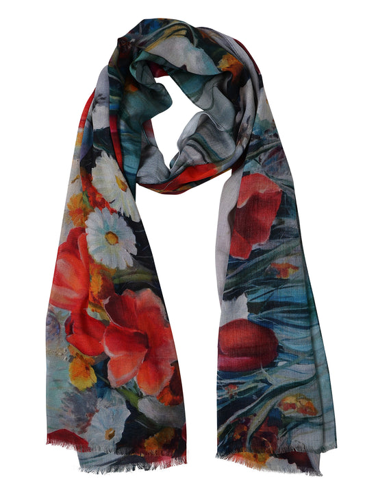 Floral Cotton Modal Designer Scarf