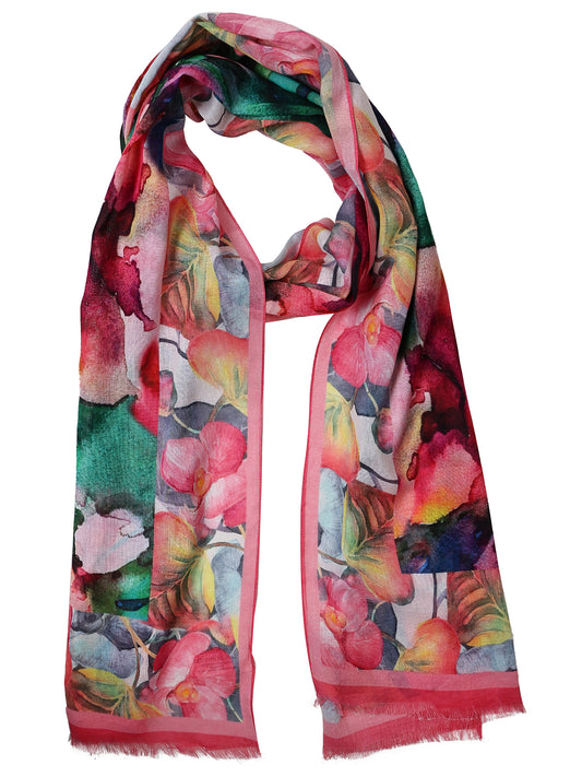 Floral Cotton Modal  Designer Scarf