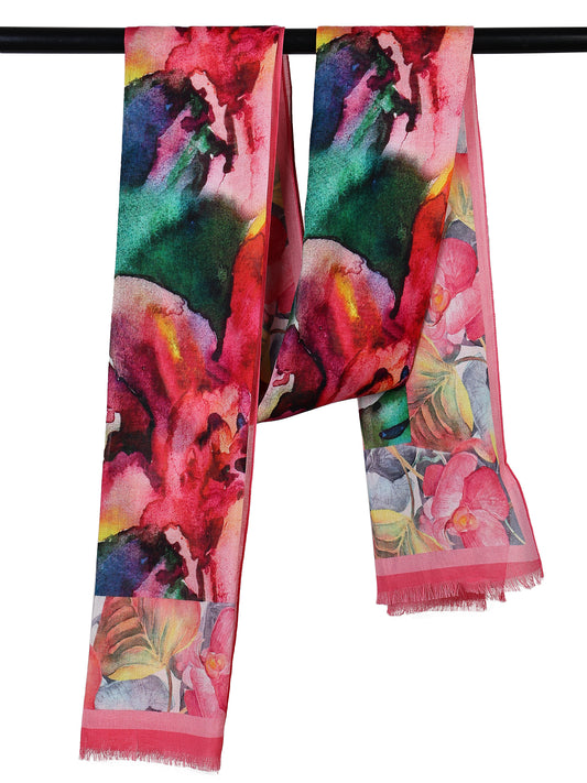 Floral Cotton Modal  Designer Scarf