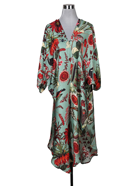 English Floral Modal Kimono