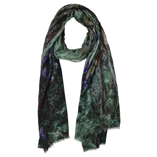 Whispering Lake Garden – Merino Wool Scarf