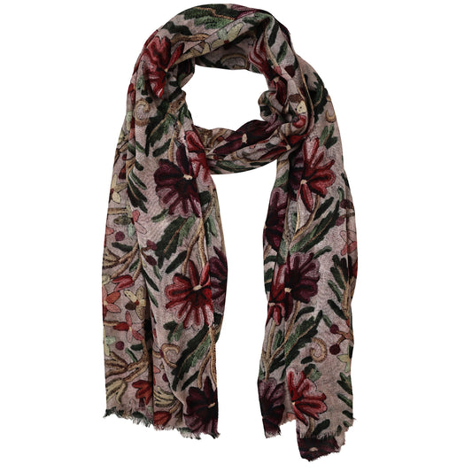 Heirloom Garden Vine – Merino Wool Scarf