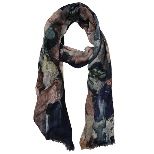 Blush Ink Reverie –  Merino Wool Scarf