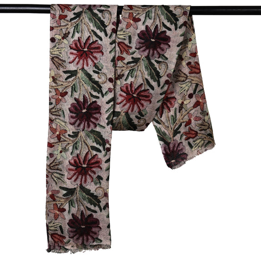 Heirloom Garden Vine – Merino Wool Scarf