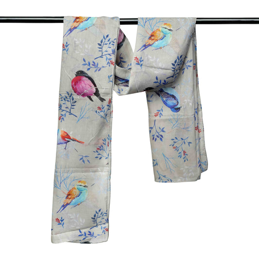 Animal Cotton Voile Designer Scarf