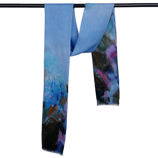 Floral Print Cotton Modal Designer Scarf