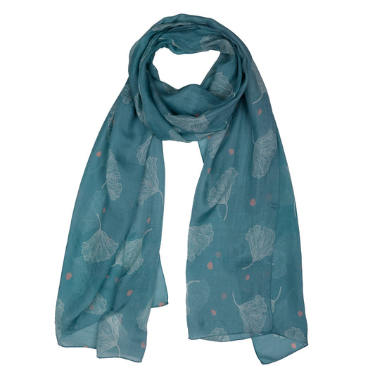 Floral Pure Silk Designer Scarf