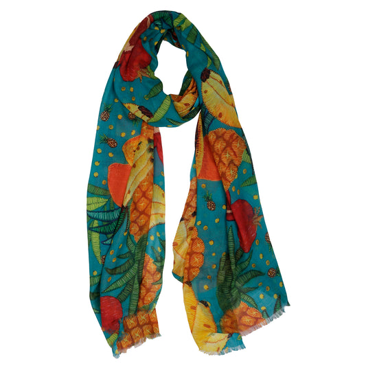 Fruit Art Modal Silk Designer Scarf