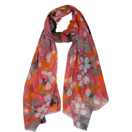 Floral Modal Silk Designer Scarf