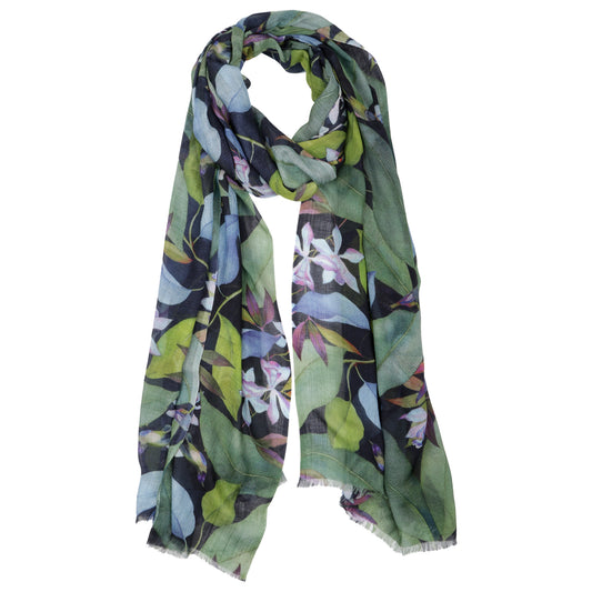 Floral Modal Silk Designer Scarf