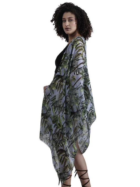 Tropical Modal Silk Designer Scarf