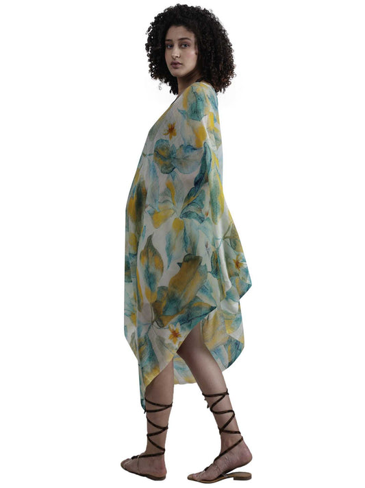 Bufanda de diseño de seda modal con estampado floral