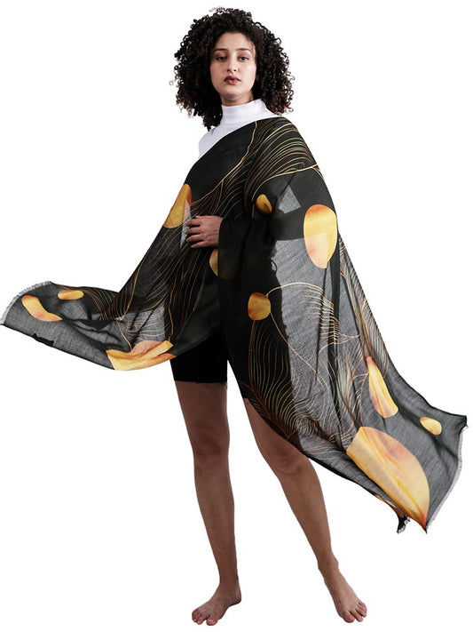 Geometrical Illusion Modal Silk Designer Scarf