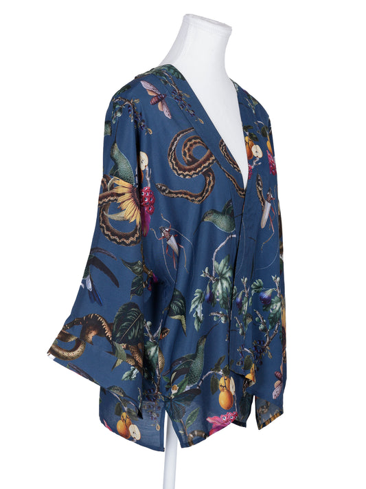 Australian Coastal Cotton Muslin Short Kimono